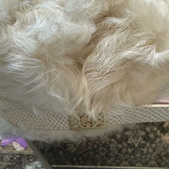 NWOT Eric Javits lamb fur leather cap - Picture 3 of 12